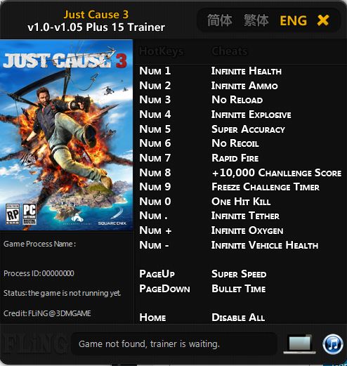 just cause 2 pc trainer